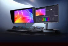 ASUS Launches 4K 240Hz QD-OLED ProArt PA32USD Monitor ASUS ProArt monitor used in professional color grading setup