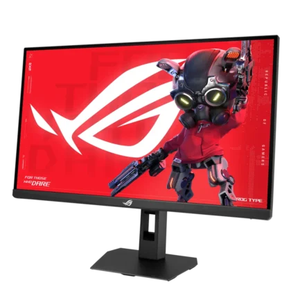 ASUS ROG monitor showcasing immersive gaming display and large screen