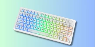 Epomaker Reveals HE65 V2 TMR Keyboard With Magnetic Switches Epomaker HE75 V2 compact gaming keyboard with RGB lighting and control knob