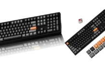 Keychron P6 Ultra 8K Wireless Keyboard Hits $199 With Tool-Free Design Keychron P6 Ultra full size keyboard with black and orange keycaps shown from top angle