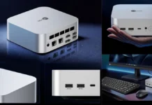 Lenovo Lecoo AI Mini Pro Mini PC Launch With Ultra 5/7, Up to 32GB LPDDR5X RAM Lenovo Lecoo AI Mini Pro mini PC showing compact metal body and multiple rear and front ports