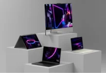 Lenovo Yoga Pro 9i Gen 11 Releases Globally with Tandem OLED Lenovo Yoga Pro 9i lineup showing laptop convertible and all-in-one devices on display platforms
