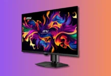 MSI’s New 4K 240Hz QD-OLED Monitor Launches MSI 32-inch 4K 240Hz QD-OLED gaming monitor shown at an angle with vibrant display