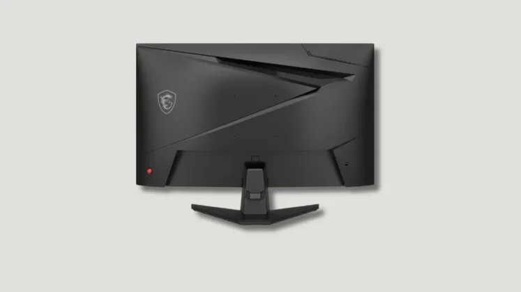 MSI MAG 275CQDF X24 rear view with angular design