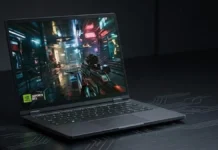 NVIDIA Confirms RTX 5070 Laptop GPU With 12GB GDDR7 Gaming laptop showcasing NVIDIA GeForce RTX graphics running a high-performance game