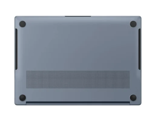 Samsung Galaxy Book6 Edge bottom view showing ventilation grill rubber feet and structural design