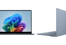 Samsung Galaxy Book6 Edge Released With Snapdragon X2 Elite, 16-Inch OLED Samsung Galaxy Book6 Edge laptop shown in front and angled positions with slim metal body and display