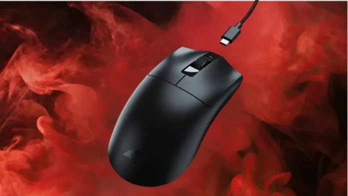 Sharkoon FIREGLIDER One ultralight gaming mouse with USB-C cable