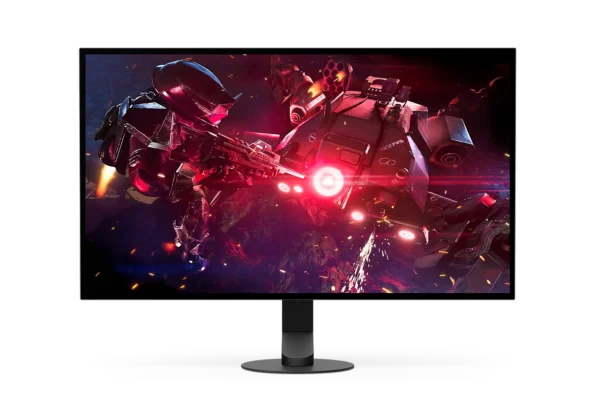 Full front view of Sony INZONE M10S II monitor with vibrant gaming scene and minimal bezels