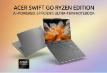 Acer Swift Go 16 Ryzen Edition Launches: 8-Core Zen 5 Chip and a High-Speed Screen Acer Swift Go Ryzen Edition ultra-thin laptop with AMD Ryzen AI branding and 16-inch display