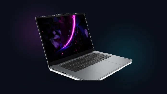 Lenovo Yoga Pro 7 ARM Laptop Featuring Nvidia N1X Processor Lenovo Yoga Pro 7 laptop with Nvidia N1X ARM processor and OLED display shown in promotional render.