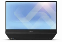 Philips Unveils the 24B2D5300, a Unique Business Monitor with Dual Side Displays Philips 24B2D5300 dual-sided 1080p business monitor front view