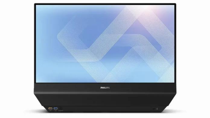 Philips 24B2D5300 Dual-Sided Monitor Philips 24B2D5300 dual-sided 1080p business monitor front view
