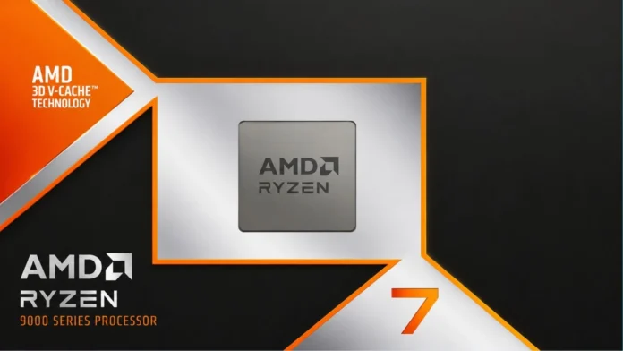 AMD Ryzen 7 9800X3D Processor AMD Ryzen 7 9800X3D desktop processor retail box with 3D V-Cache branding