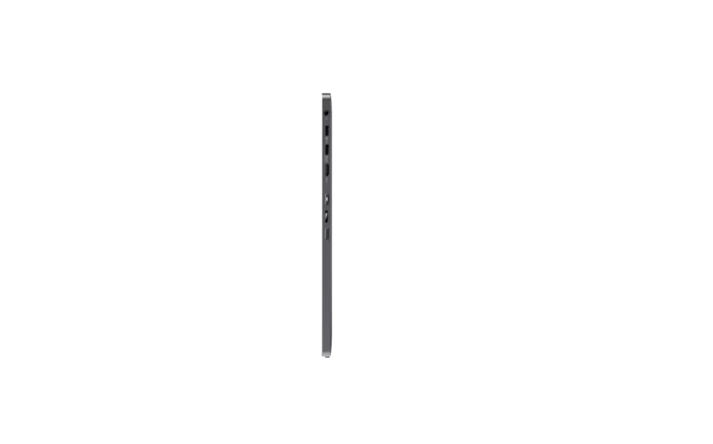 ASUS ZenScreen MQ16FC side view showing slim design with USB-C and connectivity ports