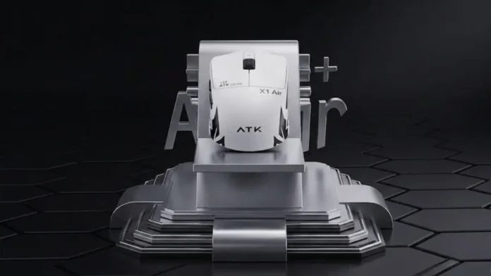 ATK X1 Air Master Edition+ wireless gaming mouse featuring a 48g design and PAW3955 sensor