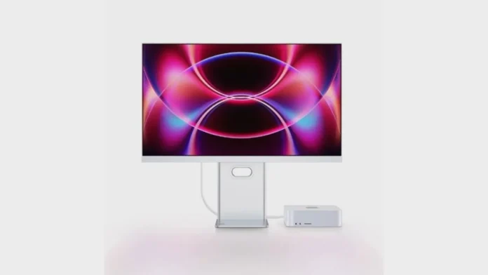 Future Vision RV200 Turbo 27 inch 4K monitor with USB-C 90W and KVM dual device setup