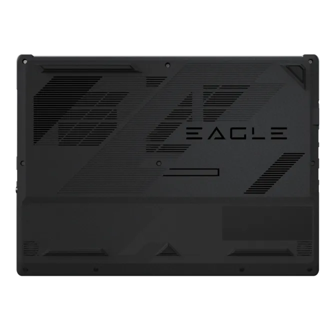 Gigabyte Adds New 16-Inch Gaming Laptops With RTX 5070 and 165Hz Displays 6 GIGABYTE EAGLE GL6J gaming laptop bottom panel with ventilation layout and cooling vents