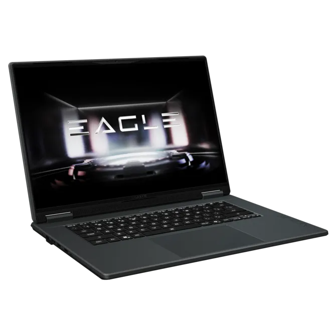 Gigabyte Adds New 16-Inch Gaming Laptops With RTX 5070 and 165Hz Displays 5 GIGABYTE EAGLE GL6J gaming laptop front open view with slim bezels and full size keyboard