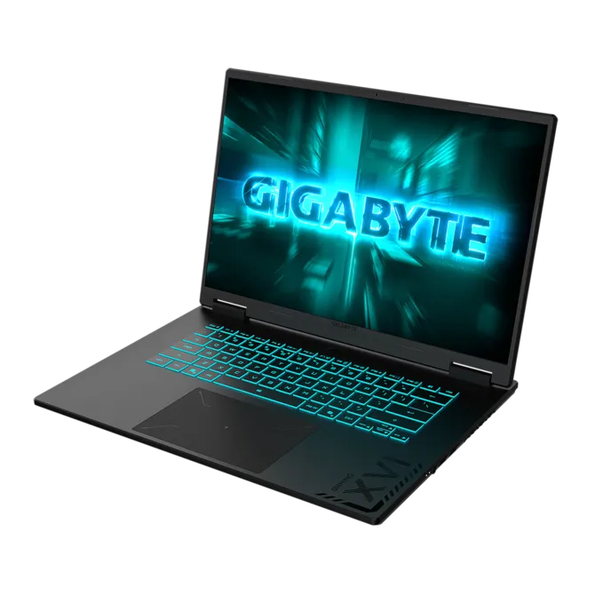 Gigabyte Adds New 16-Inch Gaming Laptops With RTX 5070 and 165Hz Displays 2 GIGABYTE GAMING A16 GA6EH gaming laptop front view with RGB keyboard and slim bezels