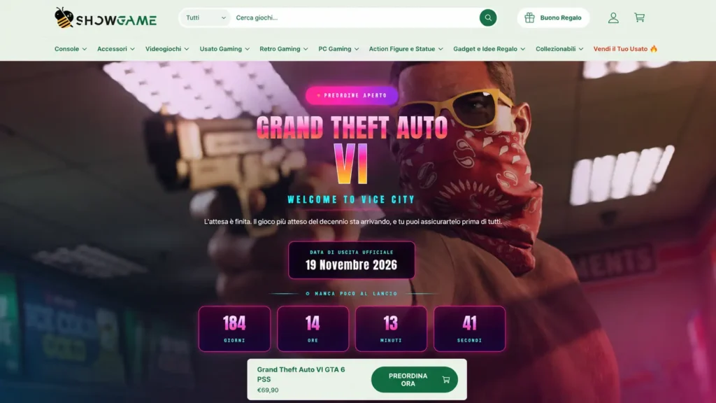 GTA 6 Preorders Open Early in Europe With €69.90 Price for PS5 and Xbox Series X 1 Grand Theft Auto VI preorder page with release countdown and pricing details