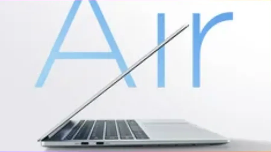 The Lecoo Air 14 slim laptop side profile