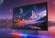 Lenovo YOGA 32 Ultra Aura Brings 31.5-Inch 4K 165Hz Display and Core Ultra X7 Chip Lenovo YOGA 32 Ultra Aura all-in-one desktop PC with large immersive display and futuristic wallpaper