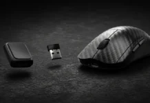Mionix Avior Air Carbon Fiber Mouse Announced With 8K Mionix Avior Air carbon fiber gaming mouse with USB dongle and accessory module
