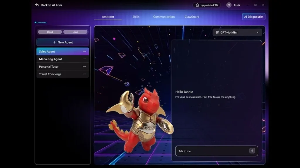 MSI Unveils AI Jinni Platform Ahead of COMPUTEX 2026 1 MSI LuckyClaw AI assistant interface inside the AI Jinni platform