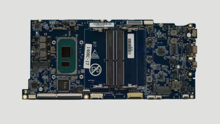 Internal motherboard layout of Star Labs StarFighter laptop