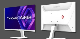 ViewSonic Releases VX25G26-2K-W With QHD and 180Hz in a 24.5-Inch Display ViewSonic VX25G26-2K-W gaming monitor displayed from front and rear angles highlighting its white gaming-focused design