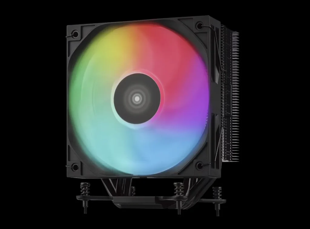 XPG Releases INFINITY Fans and MAESTRO Air Coolers 6 XPG MAESTRO 42SA single-tower CPU air cooler with ARGB fan
