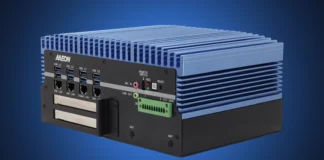 AAEON Launches BOXER-6839-RPL Fanless Embedded PC Front perspective view of the AAEON BOXER-6839-RPL fanless embedded industrial PC.