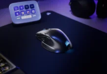 Corsair Nightsword v2 Stream Deck Mouse Launched with One-Click Software Controls Corsair Nightsword V2 Wireless SD gaming mouse with Stream Deck integration and customizable controls on a gaming desk setup