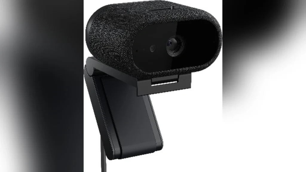 Dell Launches Pro 7 4K and Pro 5 2K Webcams Globally 1 Dell Pro 5 2K webcam with fabric-covered exterior and monitor mounting clip