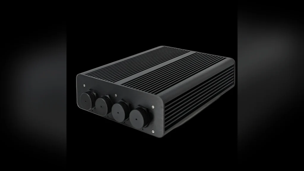 Silent PC Sells Fanless IP65-Rated Ryzen 9000 Desktop for $3,350 3 Fully sealed Silent PC chassis showing the front port caps.