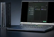 GIGABYTE Launches AORUS RTX 50 Series External AI Boxes GIGABYTE AERO X16 laptop featuring a 2.5K display, AMD Ryzen AI processor, and NVIDIA RTX 5070 graphics