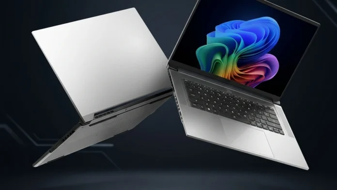 GIGABYTE AERO X16 laptop featuring a 2.5K display, AMD Ryzen AI processor, and NVIDIA RTX 5070 graphics
