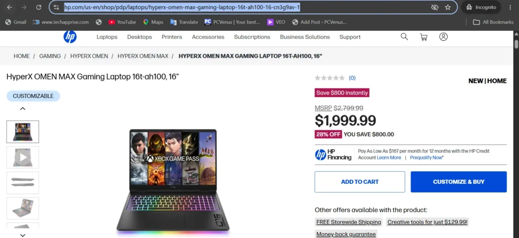 HP OMEN MAX 16 Gaming Laptop