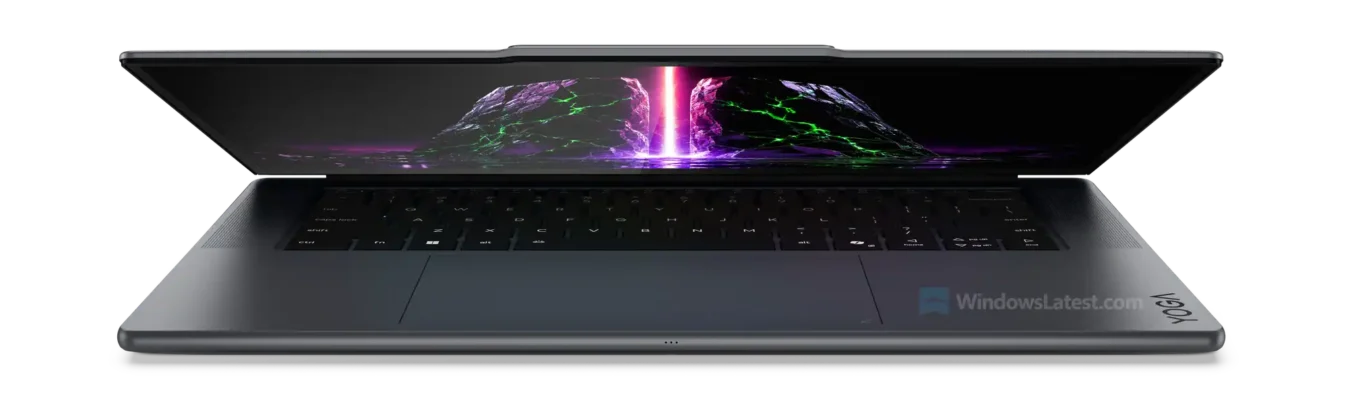 Lenovo-Yoga-Pro-9n-powered-by-NVIDIA-RTX-Spark-with-partially-open-lid