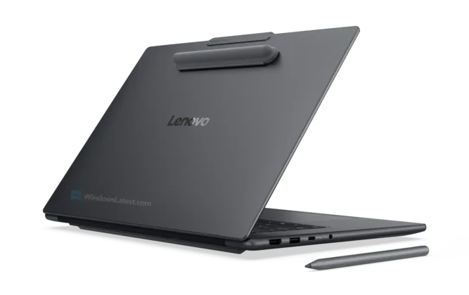 Magnetic-pen-holder-in-Lenovo-Yoga-Pro-9n