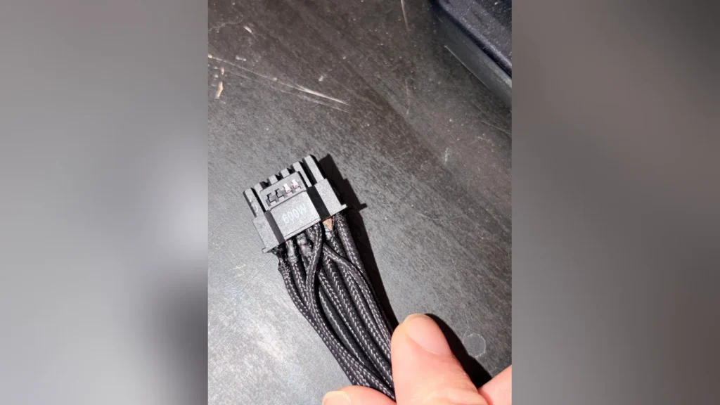 GeForce RTX 5090 Power Cable Melts on Both Ends Despite 70% Power Limit 1 Melted dual 8-pin connectors on the Corsair power supply cable side.