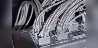 GeForce RTX 5090 Power Cable Melts on Both Ends Despite 70% Power Limit Melted 16-pin power connector on an NVIDIA GeForce RTX 5090 graphics card.