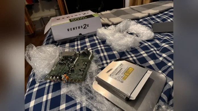 Returned junk sent instead of an NVIDIA GeForce RTX 5070.