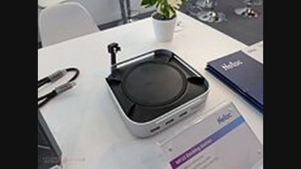 Netac desktop charging and connectivity accessory displayed at Computex 2026