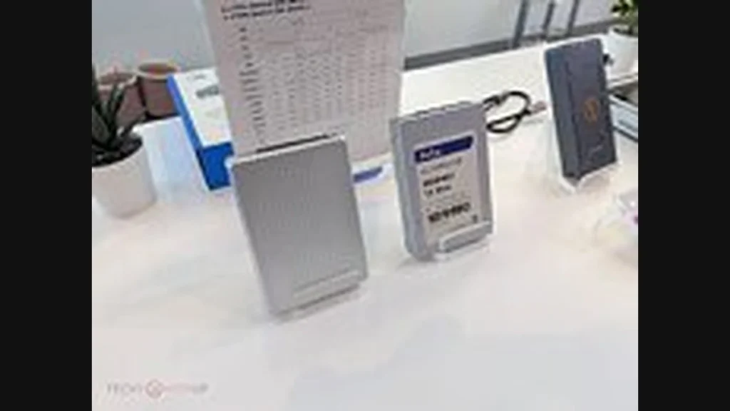 Netac external SSD and storage products displayed at Computex 2026