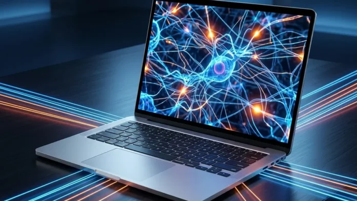 Phison and Intel partnership graphic showcasing local AI workloads running on Intel AI PC platforms with aiDAPTIV memory extension technology