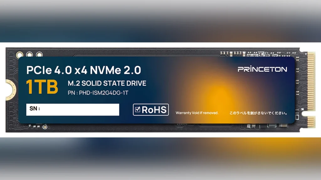 Princeton's PHD-ISM2G4DG Mainstream M.2 PCIe 4.0 SSD Scheduled for Release 3 1TB Princeton PHD-ISM2G4DG M.2 SSD.
