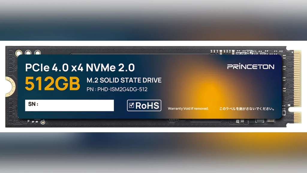 Princeton's PHD-ISM2G4DG Mainstream M.2 PCIe 4.0 SSD Scheduled for Release 1 512GB Princeton PHD-ISM2G4DG M.2 SSD.