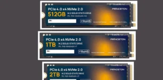 Princeton’s PHD-ISM2G4DG Mainstream M.2 PCIe 4.0 SSD Scheduled for Release Stack of Princeton PHD-ISM2G4DG M.2 SSD models in 512GB, 1TB, and 2TB.